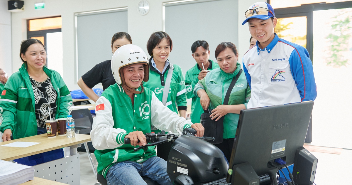 Nâng cao an toàn cho tài xế xe máy công nghệ ở Việt Nam