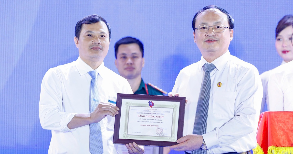 Báo Thanh Niên đoạt giải A sự kiện, hoạt động ấn tượng Hội Báo toàn quốc 2025
