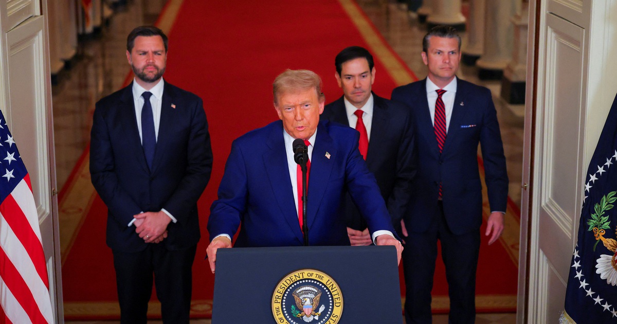 Tổng thống Trump phát biểu từ Nhà Trắng về cuộc tấn công Iran