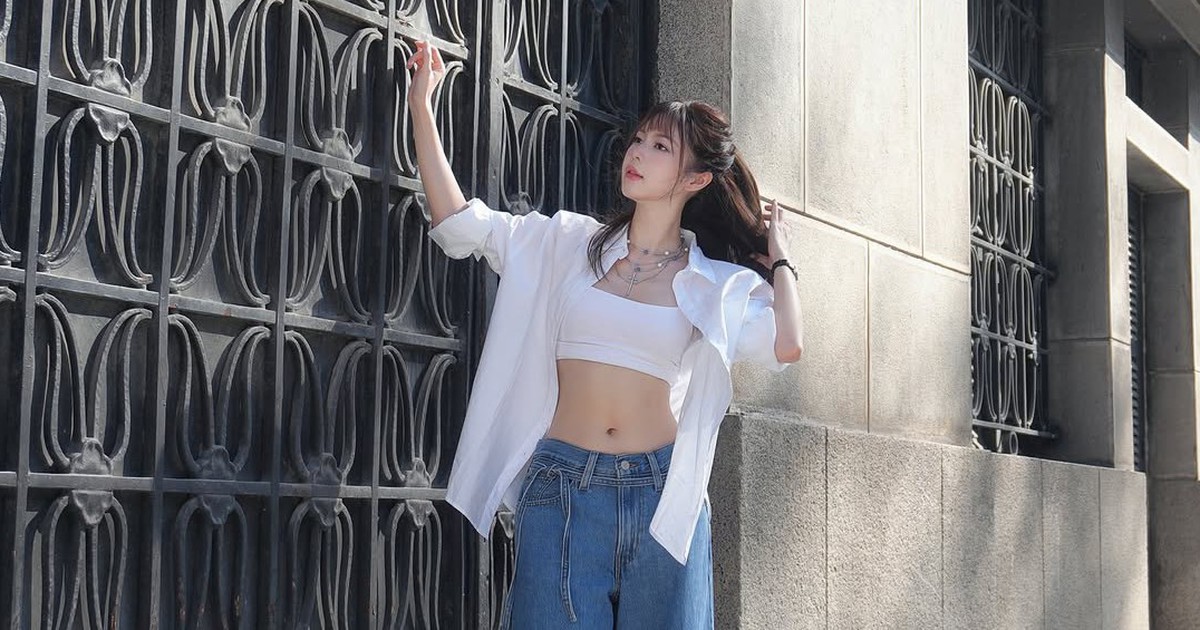 Quần ống rộng và giày thể thao, bộ đôi năng động cho mùa hè