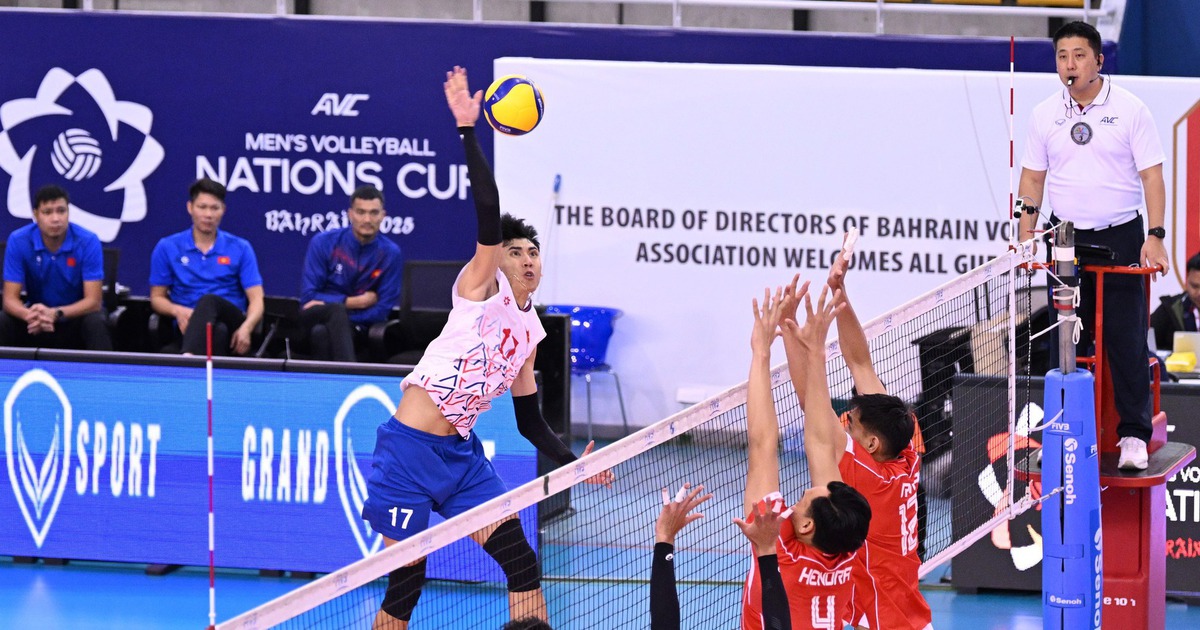 Đội tuyển Việt Nam đánh rơi chiến thắng tại giải bóng chuyền AVC Nations Cup 2025