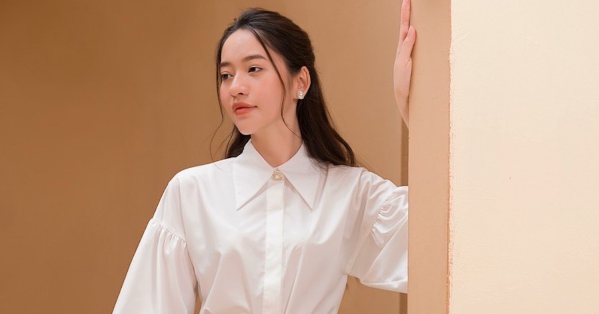 Áo sơ mi cổ đức cách điệu - điểm nhấn sang trọng cho nàng