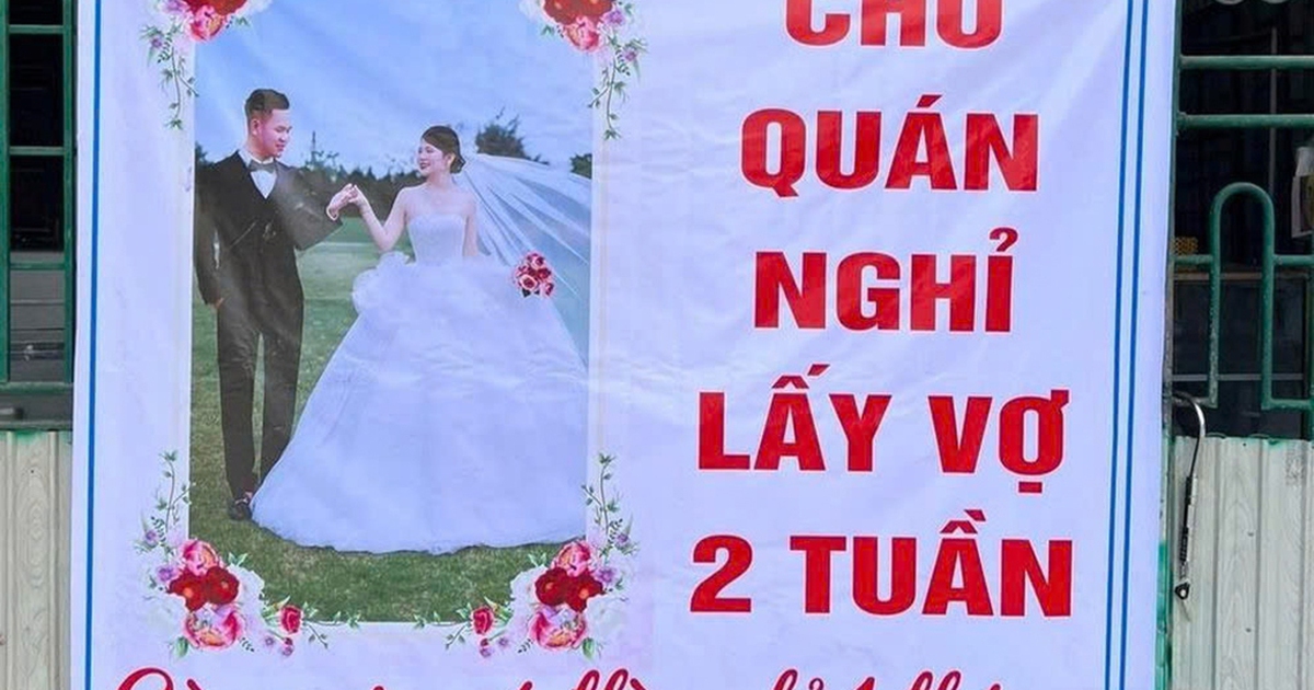 Tấm biển báo hỷ độc lạ của chủ tiệm bánh