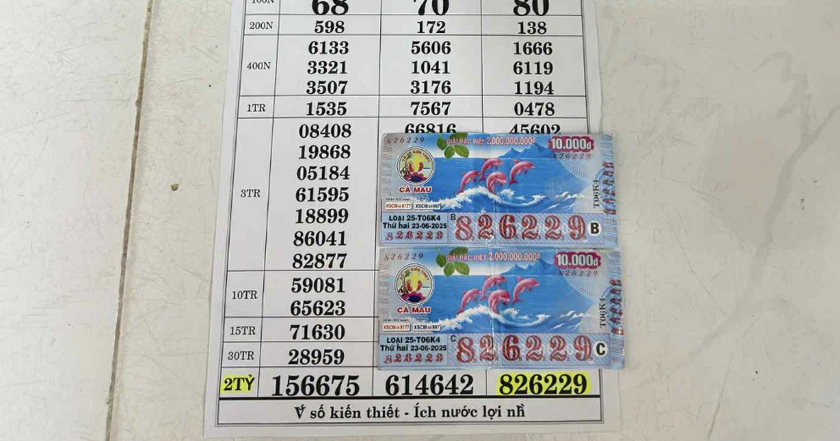 Xổ số miền Nam 23.6: Trúng độc đắc, gia đình ở Trà Vinh thuê xe đi đổi thưởng
