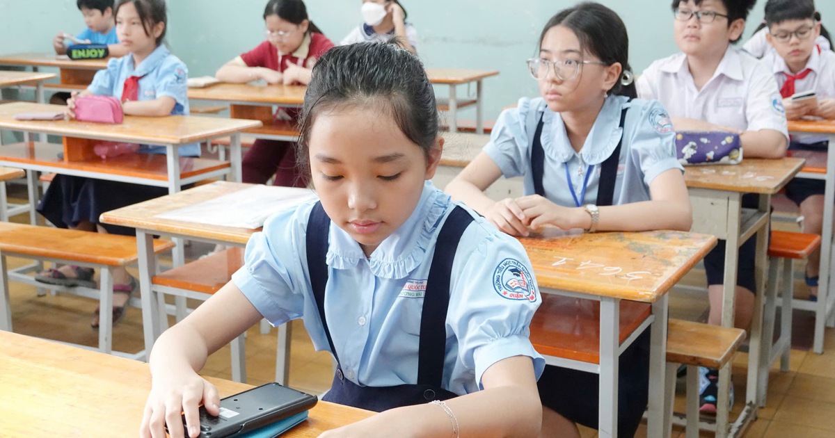 Công bố điểm khảo sát lớp 6 Trường Trần Đại Nghĩa vào chiều nay