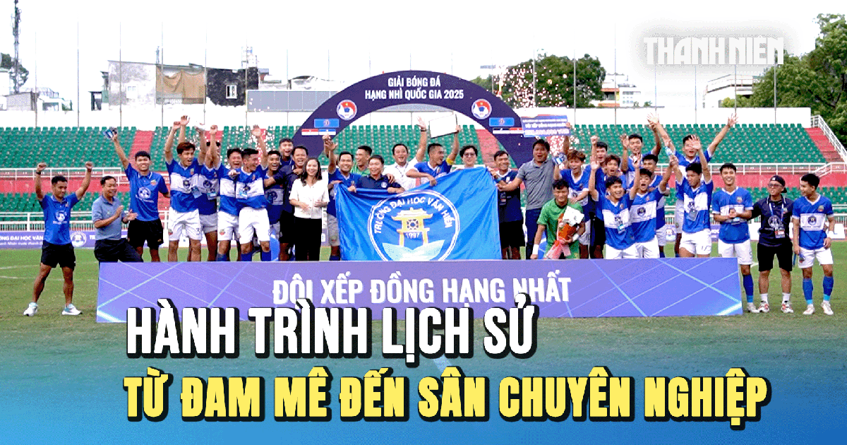 Lần đầu tiên có đội bóng của trường đại học thi đấu tại Giải hạng Nhất Quốc gia