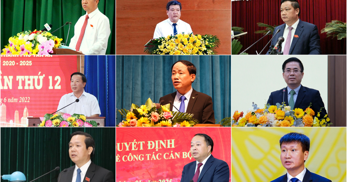 Các chủ tịch UBND tỉnh, thành mới sau sáp nhập