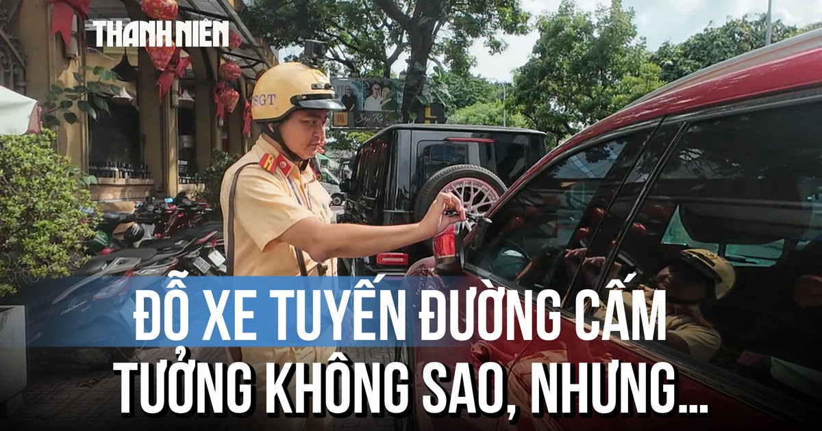 Chủ quan đỗ xe sai quy định, tài xế 'méo mặt' vì mất tiền phạt nguội