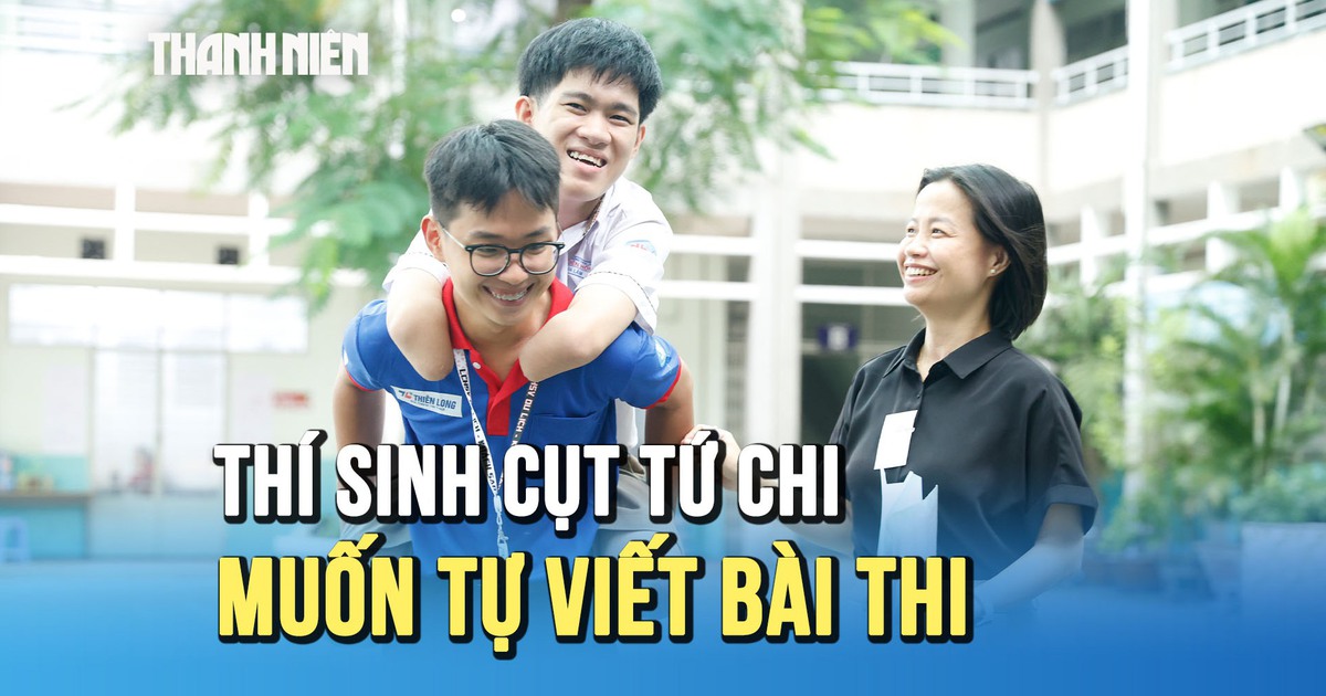 Thí sinh mất tứ chi thi tốt nghiệp THPT 2025: ‘Em sẽ tự viết khi làm bài thi môn văn'