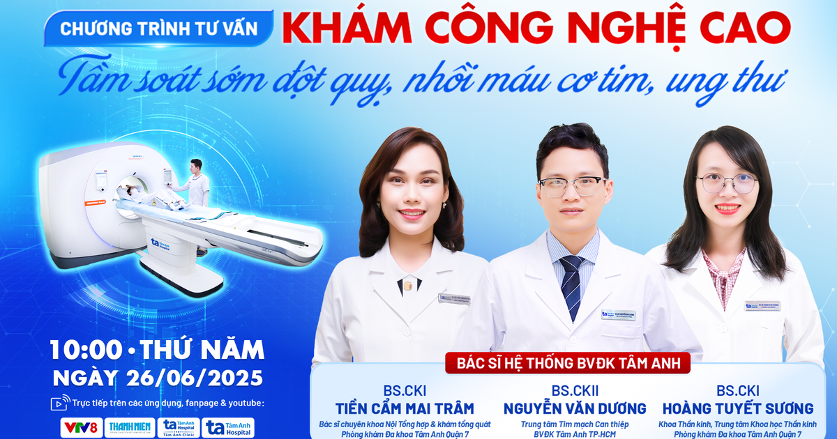 Tư vấn trực tuyến: về tầm soát sớm đột quỵ, nhồi máu cơ tim, ung thư