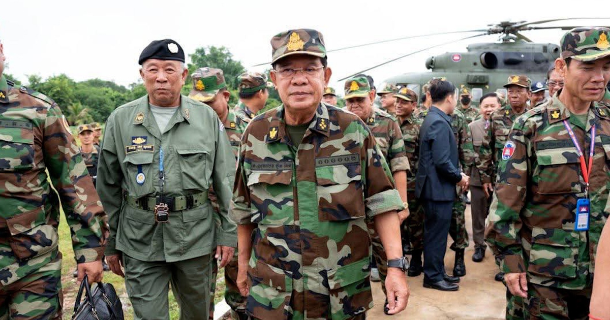 Ông Hun Sen lần đầu ra biên giới từ khi căng thẳng Campuchia - Thái Lan bùng lên
