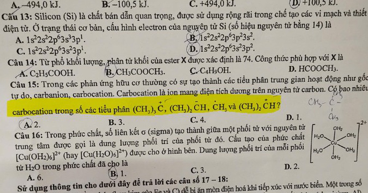 Phụ huynh lo đề thi tốt nghiệp THPT môn hóa không công bằng, giáo viên nói gì?