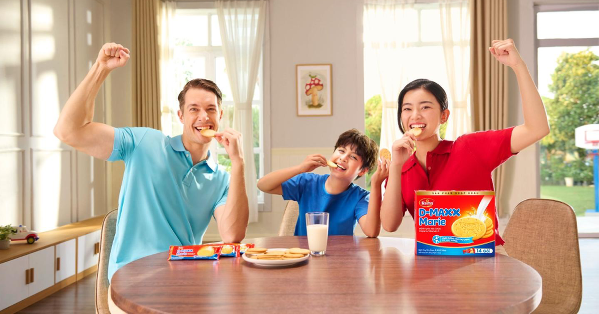 Bánh quy sữa mới chứa vitamin D, giúp hấp thụ tối đa canxi - tốt cho xương