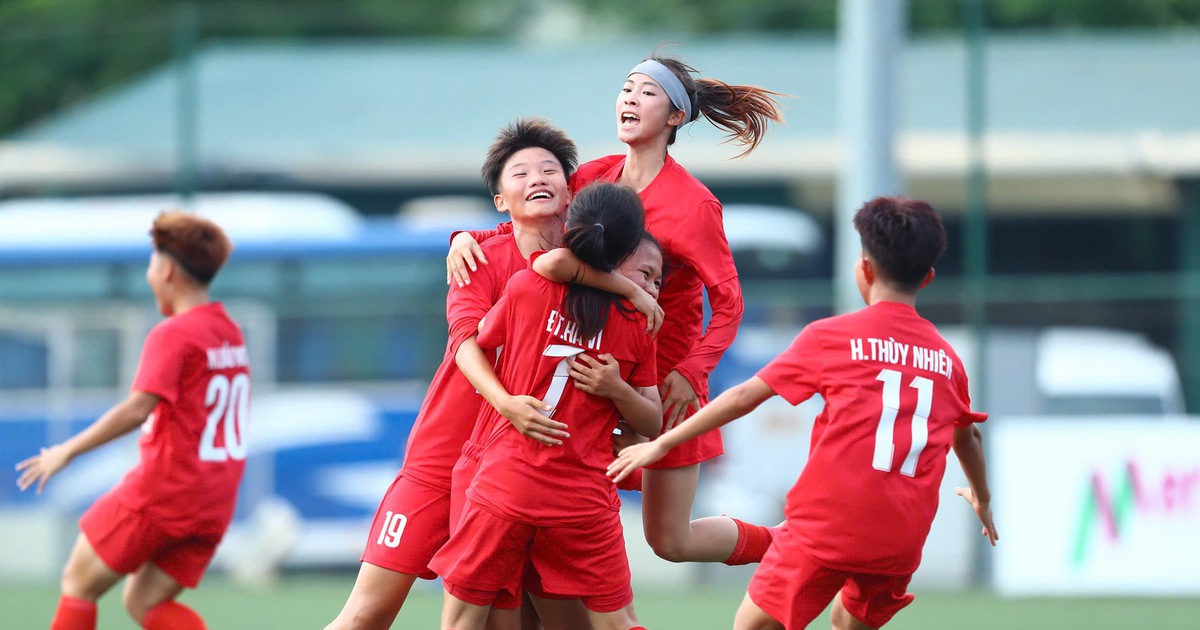 U.16 Hà Nội vô địch lượt đi giải vô địch U.16 nữ quốc gia 2025