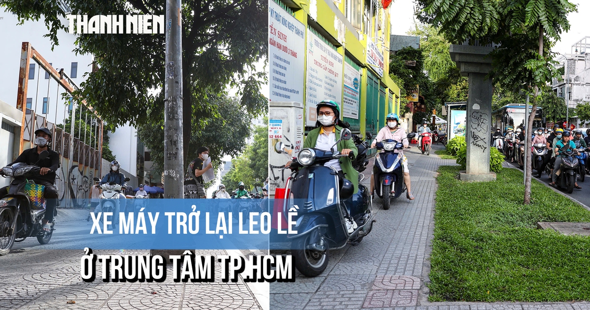 6 tháng từ Nghị định 168: Xe máy trở lại leo lề ở trung tâm TP.HCM