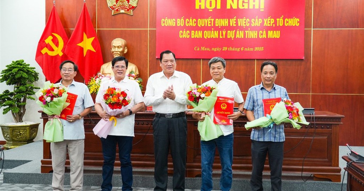 Cà Mau: Giải thể ban quản lý dự án cấp huyện, hợp nhất theo chuyên ngành