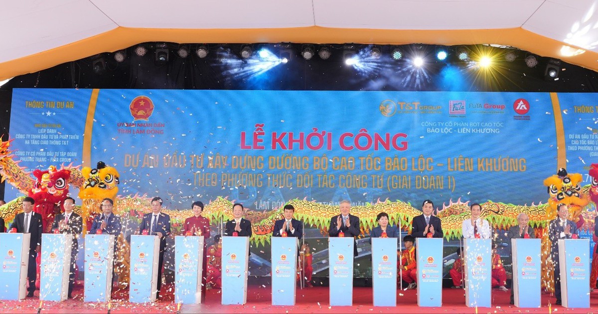 Khởi công dự án cao tốc Bảo Lộc - Liên Khương tổng vốn đầu tư trên 17.700 tỉ đồng