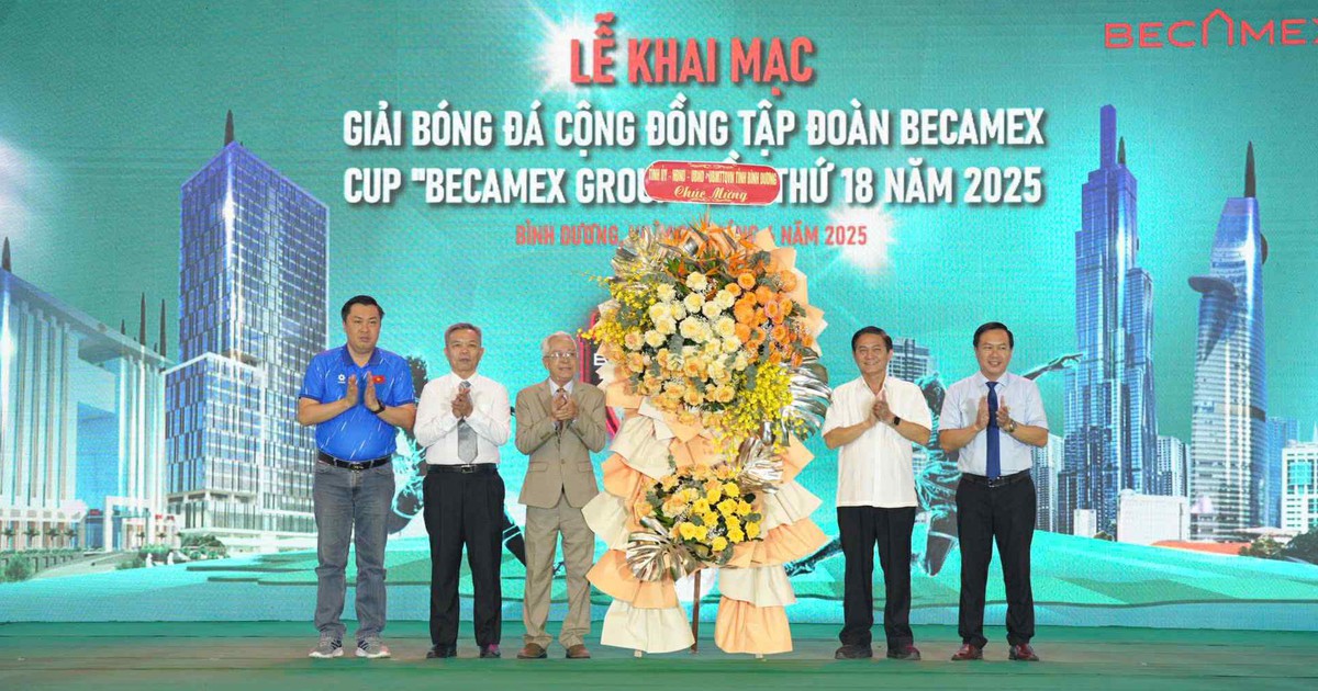 Gần 200 đội tranh tài giải bóng đá cộng đồng Tập đoàn Becamex 2025