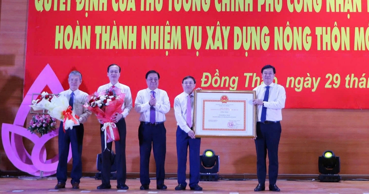 Đồng Tháp, Tiền Giang được công nhận hoàn thành xây dựng nông thôn mới