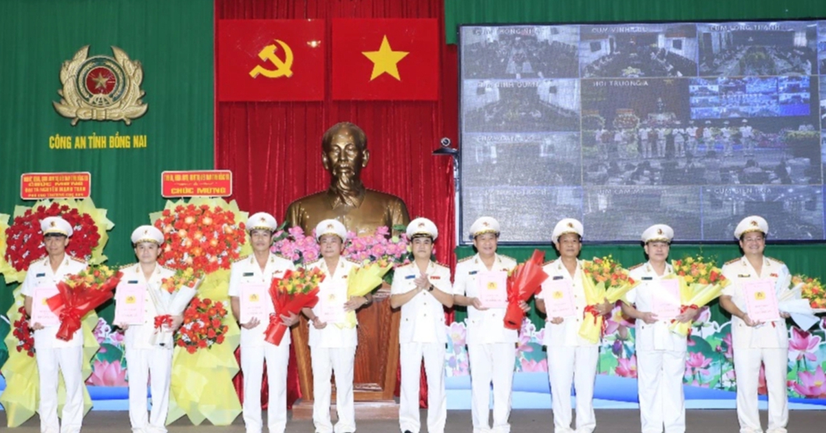 Công an Đồng Nai: Công bố quyết định của Bộ Công an về tổ chức, cán bộ