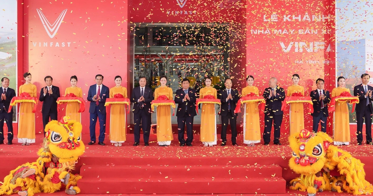 Vinfast khánh thành nhà máy sản xuất ô tô điện tại Hà Tĩnh
