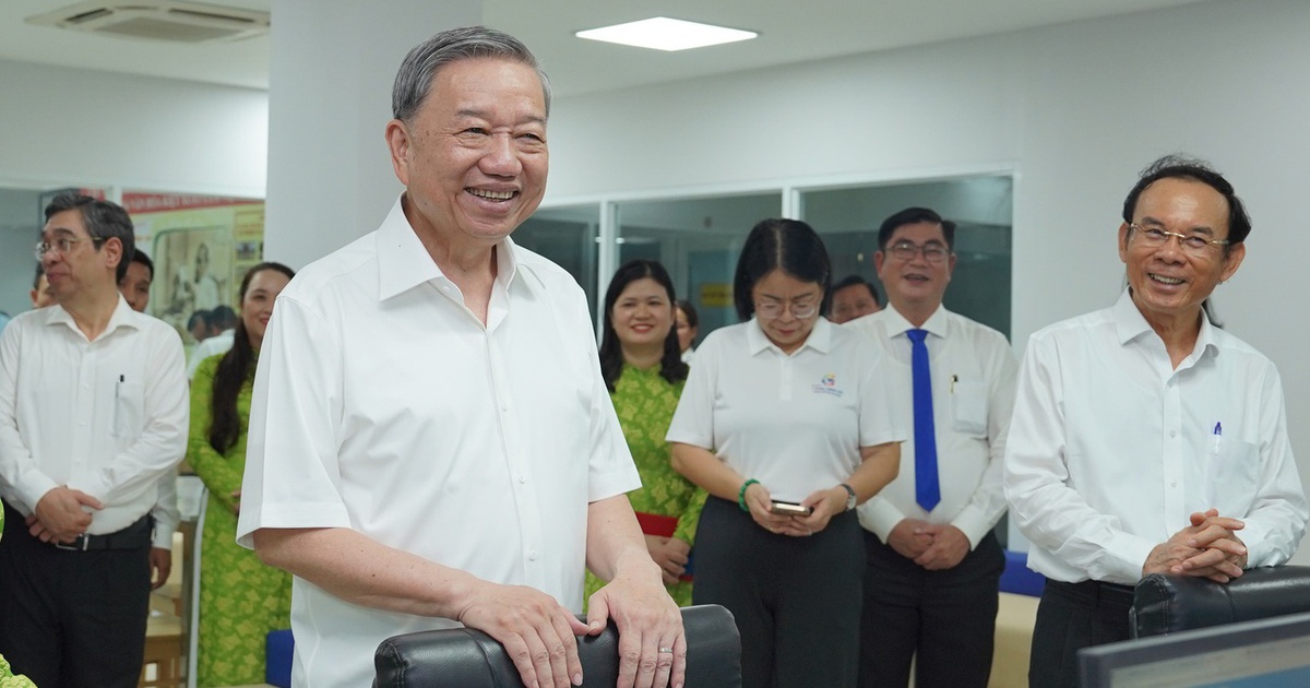 Tổng Bí thư Tô Lâm khảo sát, làm việc với phường Xuân Hòa ở TP.HCM