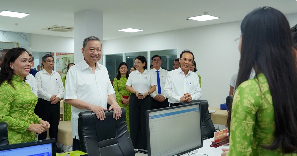 Phường đầu tiên được Tổng Bí thư đến thăm và làm việc trước khi vận hành chính thức