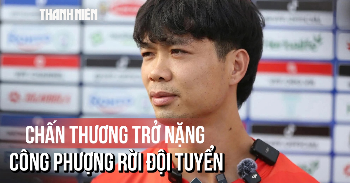 Chấn thương trở nặng, Công Phượng rời đội tuyển Việt Nam