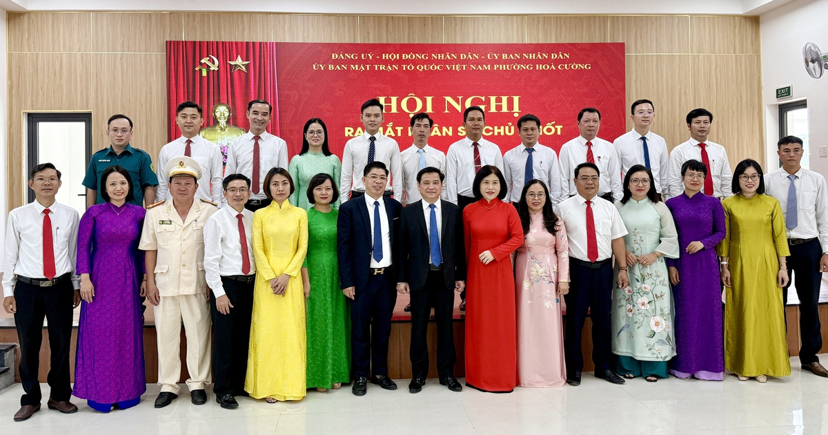 Phường Hòa Cường ra mắt nhân sự chủ chốt và logo mới