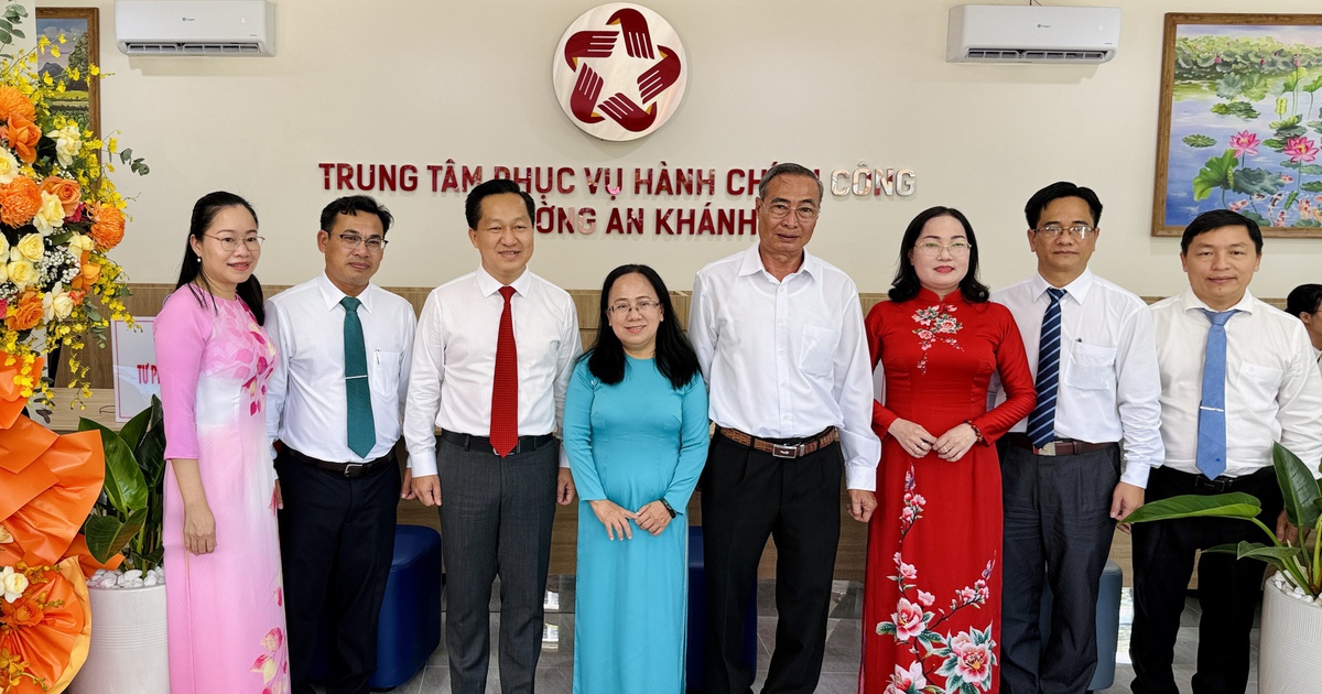 Trung tâm Phục vụ hành chính công giải quyết 370 thủ tục tại phường An Khánh