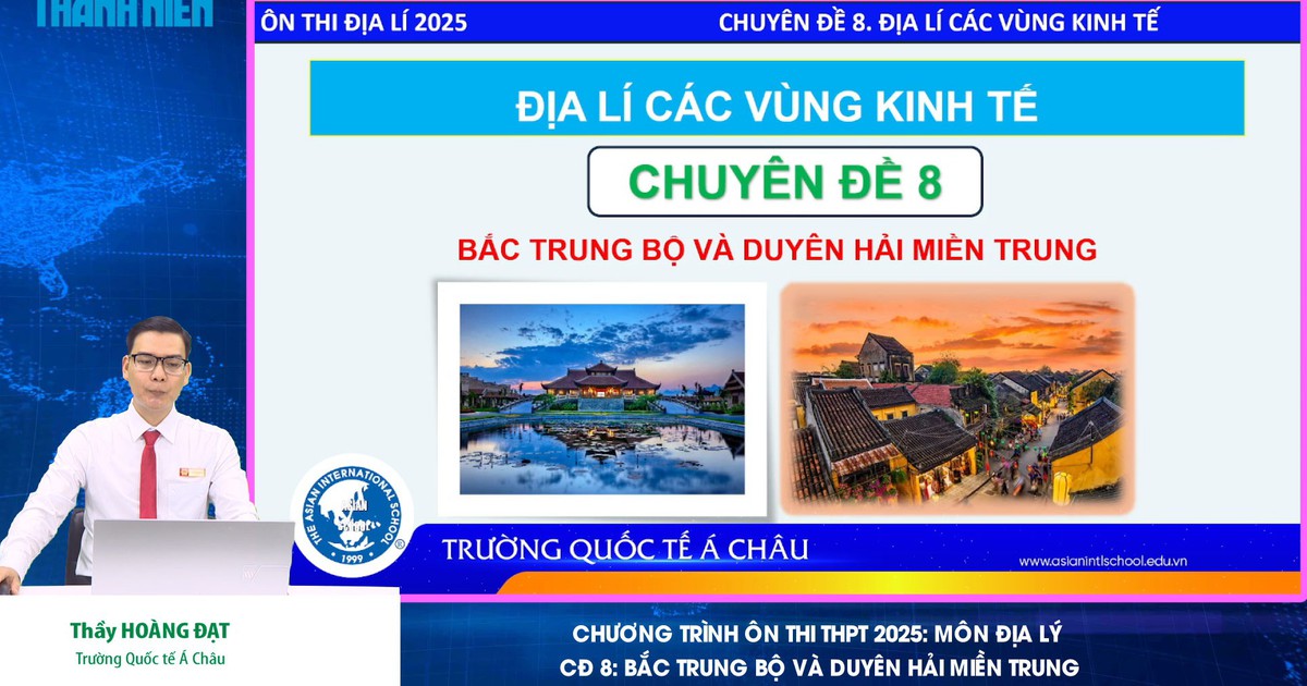 BÍ QUYẾT ÔN THI THPT 2025 | Môn địa lý | Chuyên đề 8 |  Đồng bằng Bắc Trung bộ và Duyên hải miền Trung