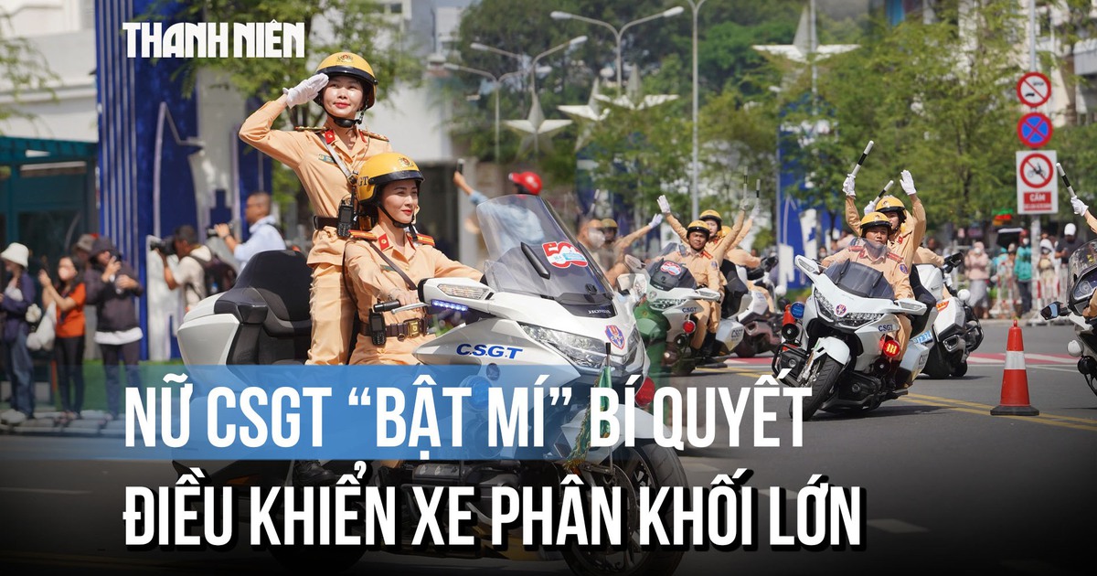 'Vinh quang CAND Việt Nam': Nữ cảnh sát bật mí bí quyết lái siêu mô tô dẫn đoàn