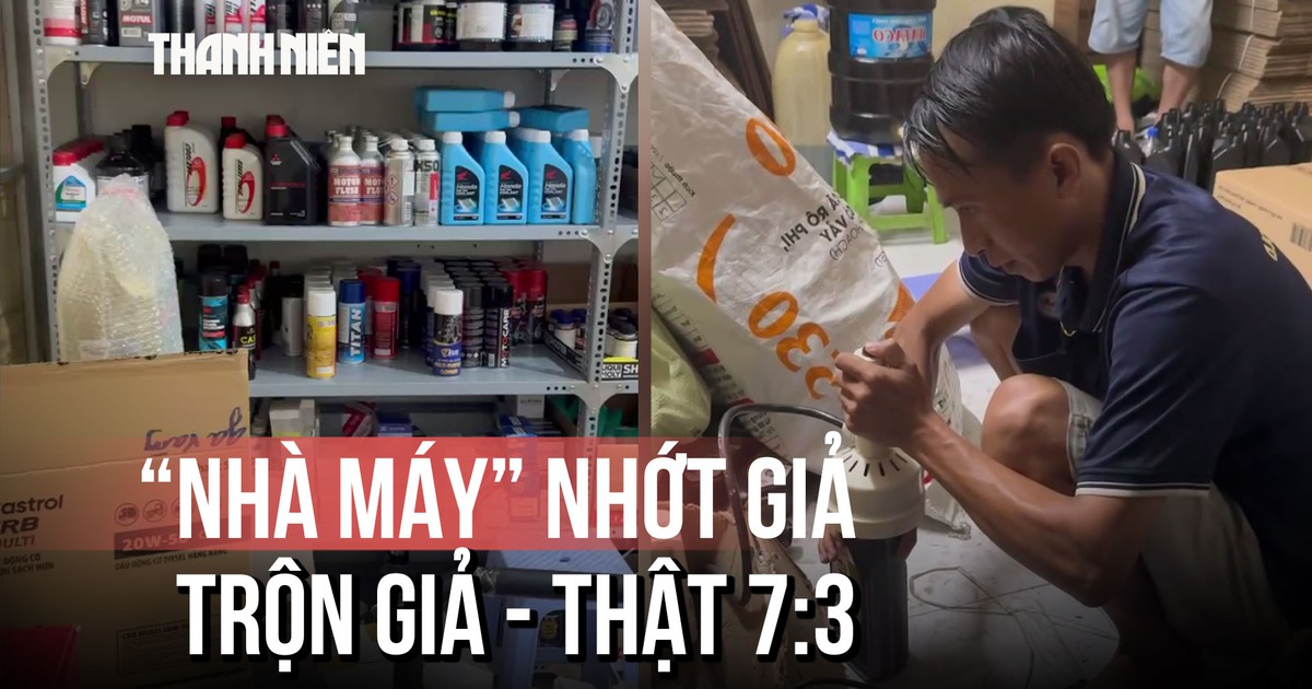 Bên trong 'nhà máy' sản xuất hàng trăm ngàn chai nhớt giả giữa TP.HCM
