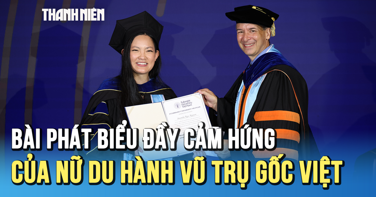 [VIDEO] Bài phát biểu đầy cảm hứng của Amanda Nguyễn, người phụ nữ gốc Việt đầu tiên du hành vũ trụ