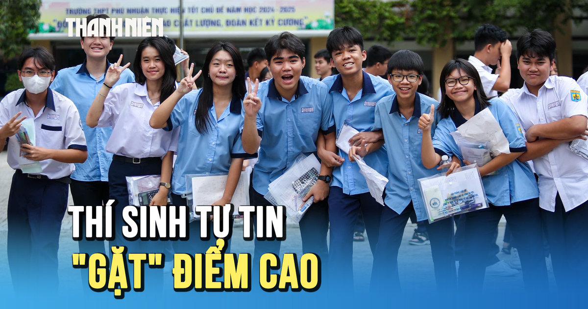 Kết thúc kỳ thi lớp 10: Thí sinh tự tin 'gặt' quả ngọt điểm cao