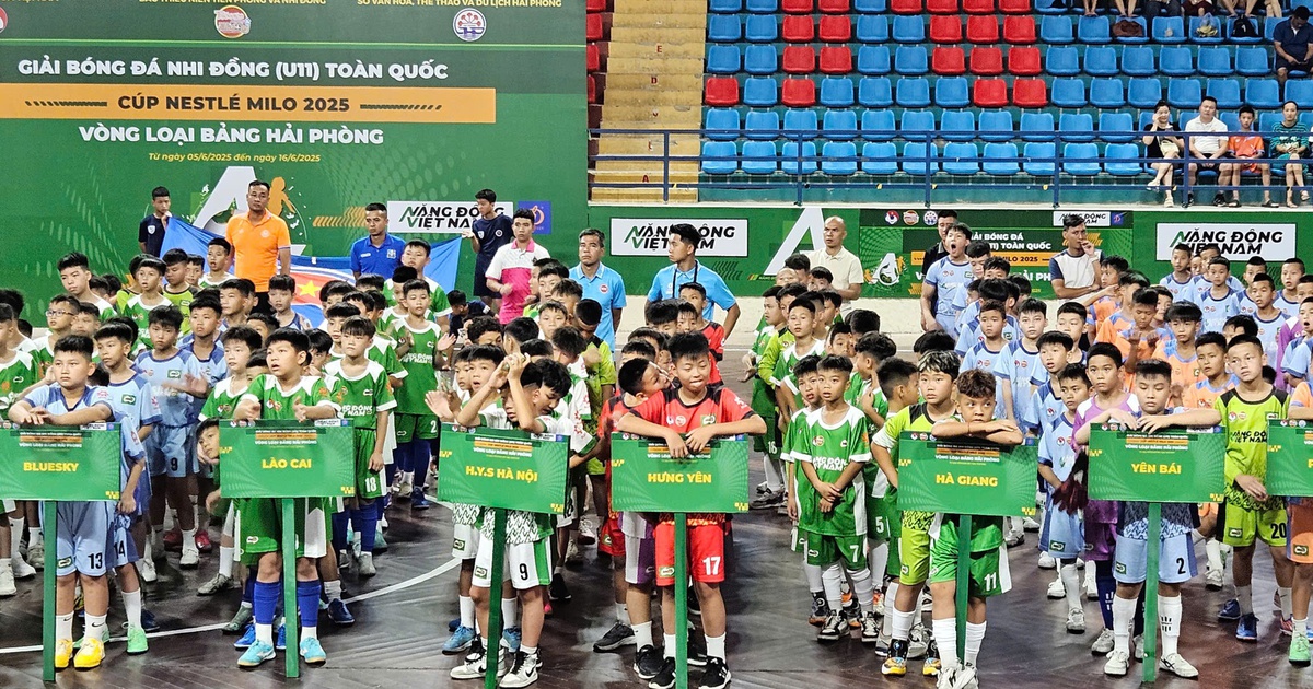 Hơn 400 cầu thủ nhí tranh tài tại giải bóng đá nhi đồng toàn quốc