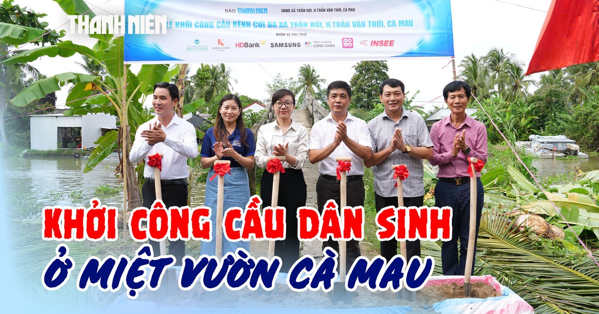 Người dân Cà Mau phấn khởi khi cầu Kênh Cơi Ba được khởi công xây mới