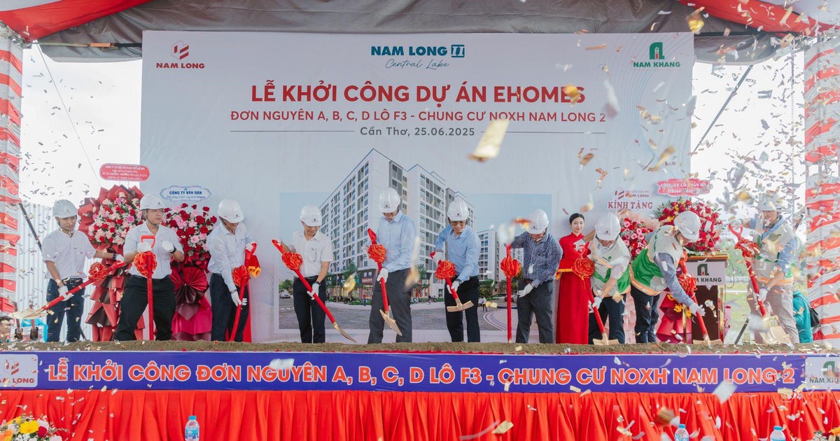 Nam Long khởi công 671 căn nhà ở xã hội EhomeS tại Cần Thơ