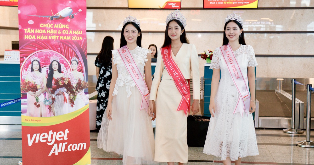 Tân Hoa hậu Việt Nam bay cùng Vietjet trên hành trình đầu tiên sau lễ đăng quang