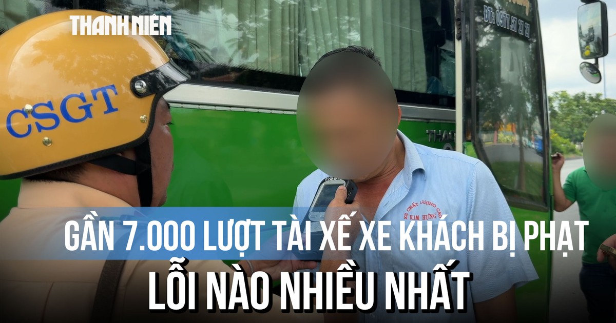 Nửa năm gần 7.000 tài xế xe khách bị CSGT TP.HCM thổi phạt, lỗi nào nhiều nhất?
