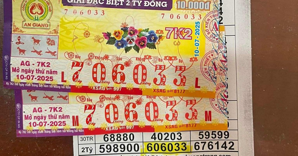 Xổ số miền Nam 10.7: Cụ ông trúng an ủi 100 triệu, nhận hết tiền mặt