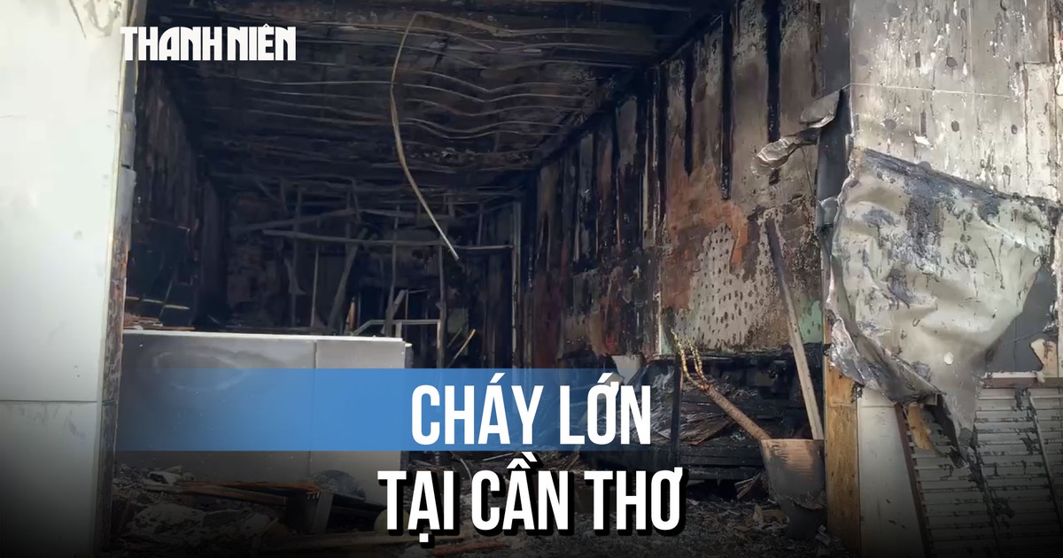Cháy tiệm điện thoại tại trung tâm TP.Cần Thơ