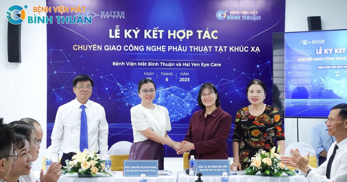 Bệnh viện Mắt Bình Thuận ký kết hợp tác cùng Viện Thị giác Hải Yến