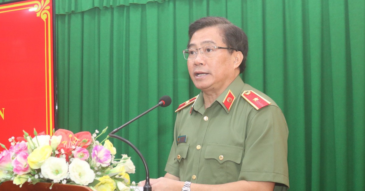 Giám đốc Công an tỉnh Vĩnh Long Nguyễn Thanh Hải được phong hàm thiếu tướng