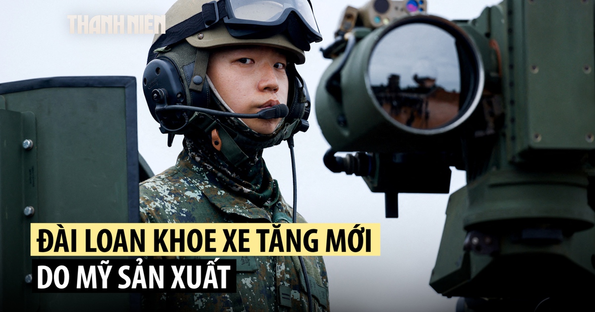 Đài Loan ra mắt xe tăng M1 Abrams đầu tiên trong tập trận Đài Loan ra mắt xe tăng M1 Abrams đầu tiên trong tập trận
