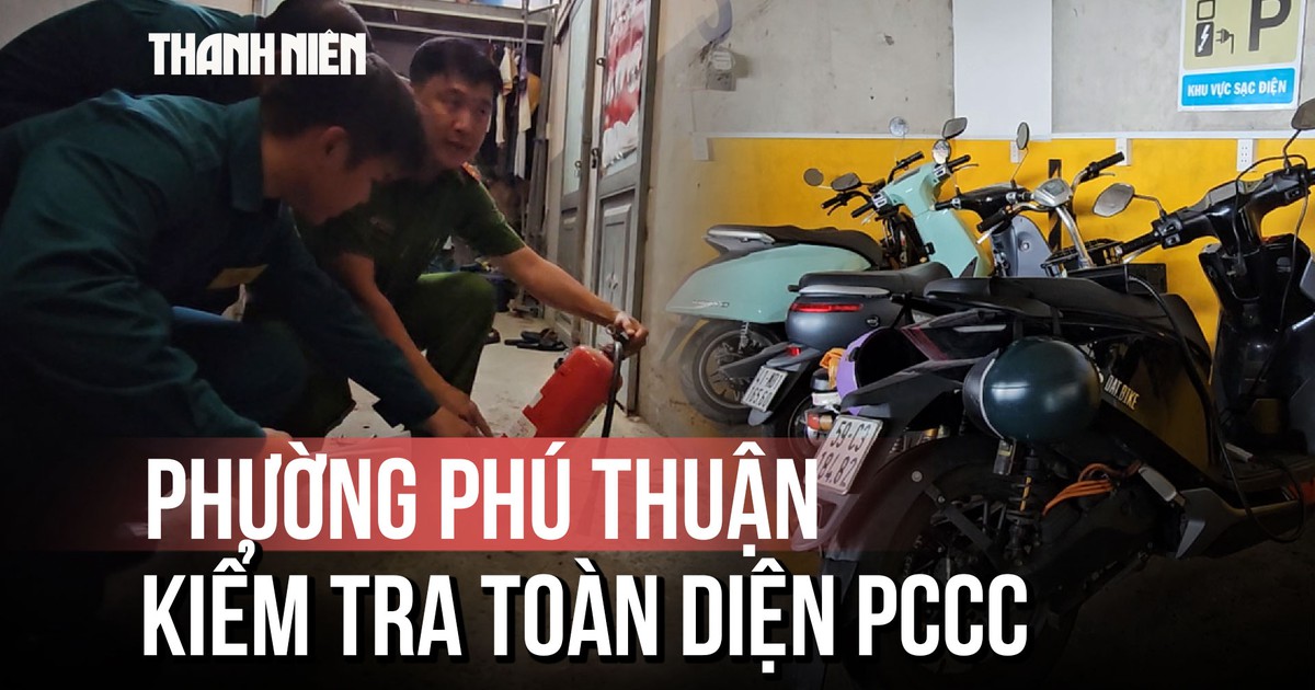 Sau vụ cháy cư xá Độc Lập, phường Phú Thuận kiểm tra toàn diện PCCC