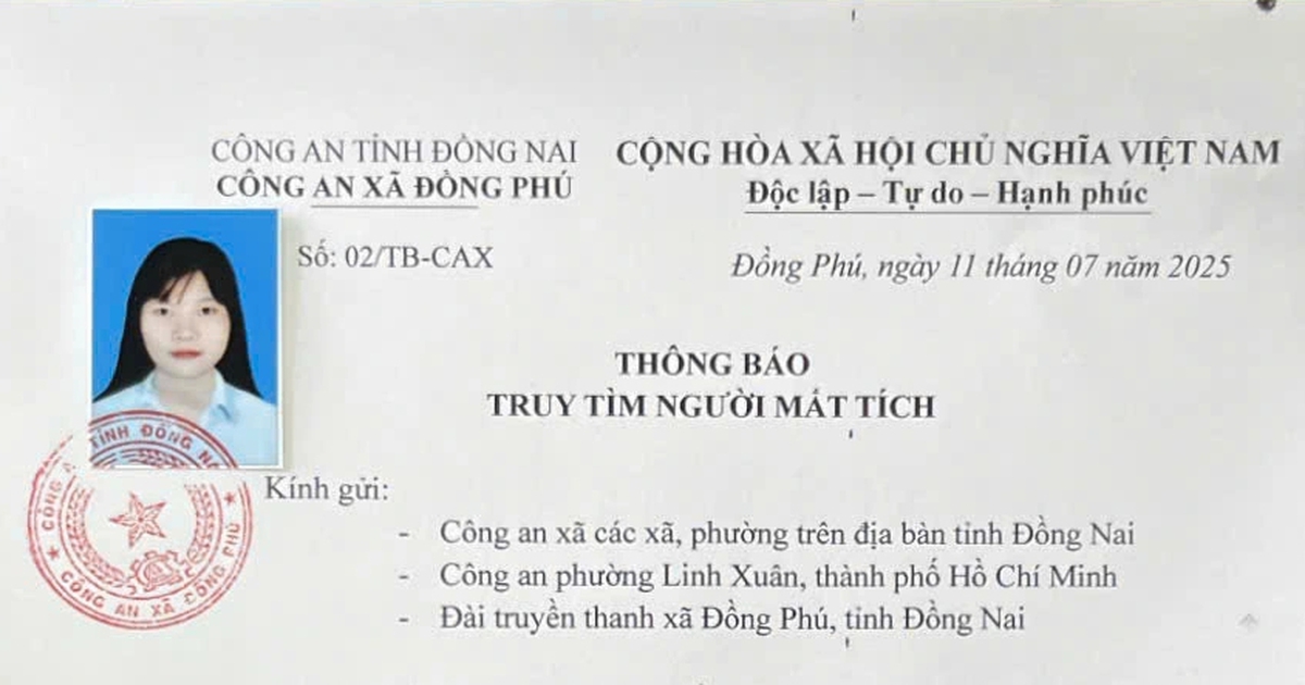 Truy tìm 2 cô gái trẻ mất tích ở Đồng Nai