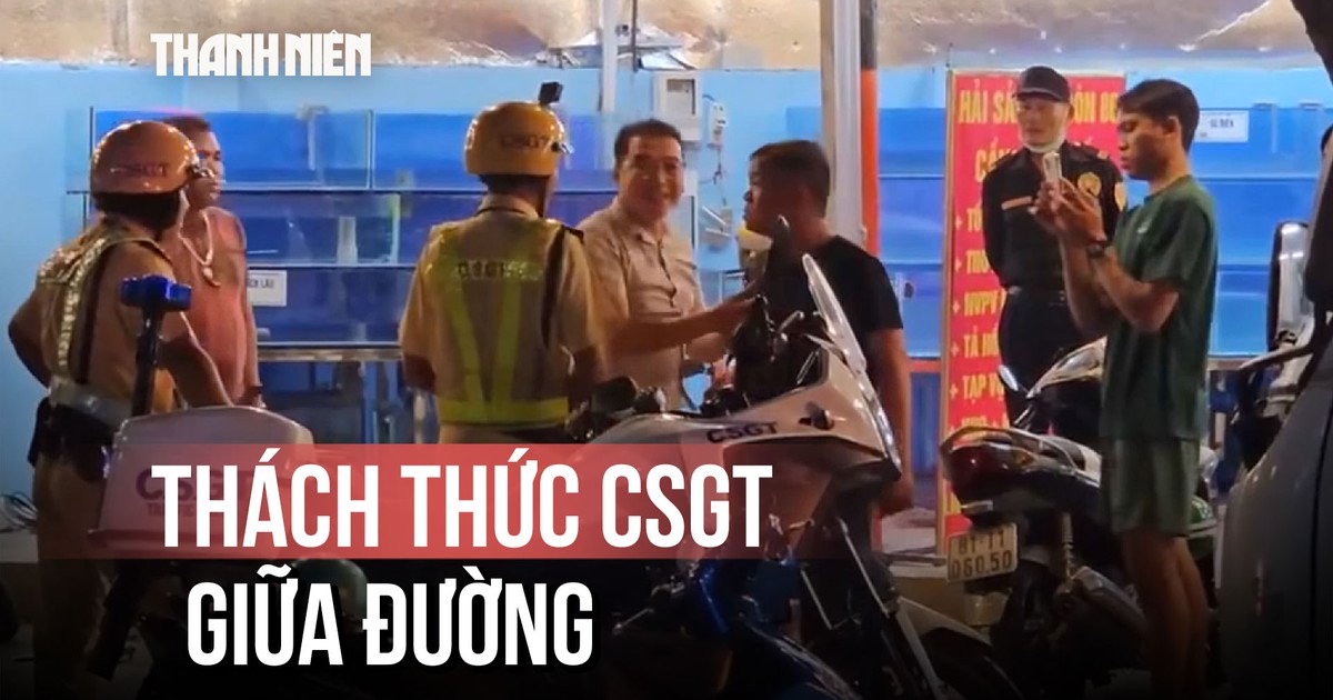 Thách thức CSGT giữa đường, 4 người bị khống chế trong đêm