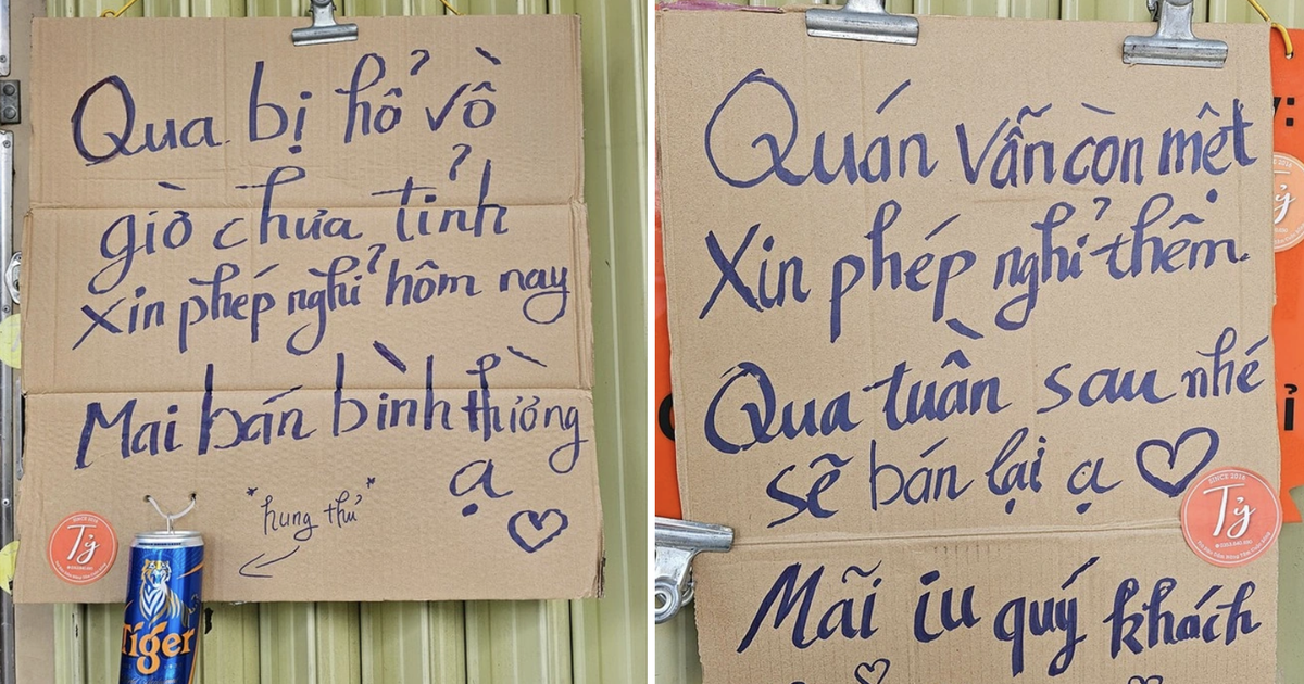 Th&ocirc;ng b&aacute;o nghỉ b&aacute;n h&agrave;i hước c&oacute; 1-0-2 g&acirc;y b&atilde;o mạng của qu&aacute;n nước ở TP.HCM