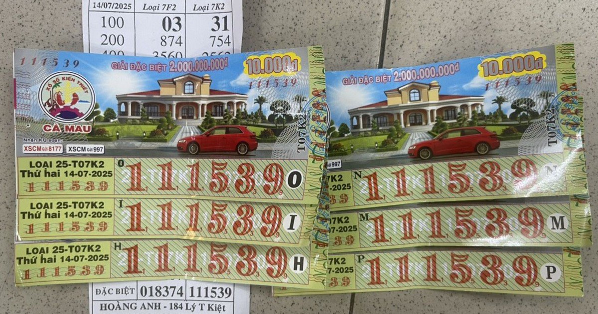 Xổ số miền Nam 14.7: Đại l&yacute; miền T&acirc;y đổi 6 tờ độc đắc 12 tỉ qua chuyển khoản